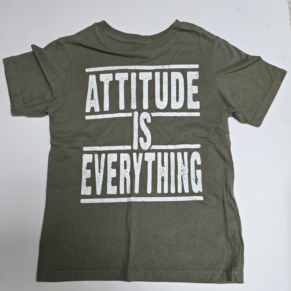 The Children's Place Olive Green Attitude Tee Size 5/6